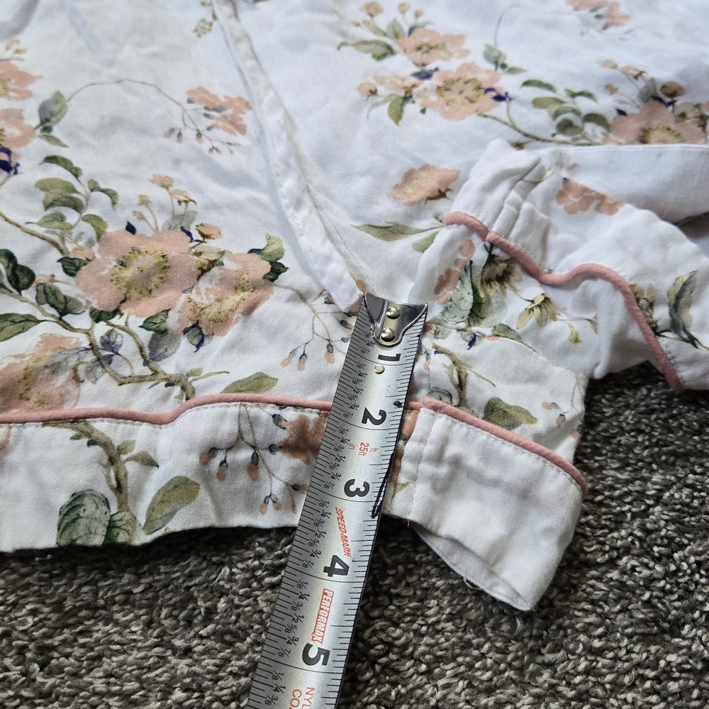 Birdy Grey Jonny Floral Pajama Set White Floral Meadow LIKE NEW Size Xl - Picture 6 of 12